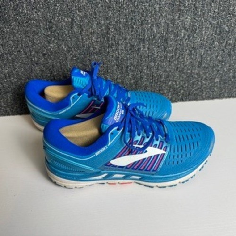Brooks Transcend 5 Running Shoes Gorpcore Techwear Blue Sneakers Womens Sz 11